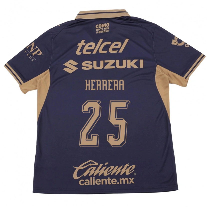 Danxen Bambino Maglia Laura Herrera #25 Viola Marrone Kit Gara Home 2026/27 Maglietta