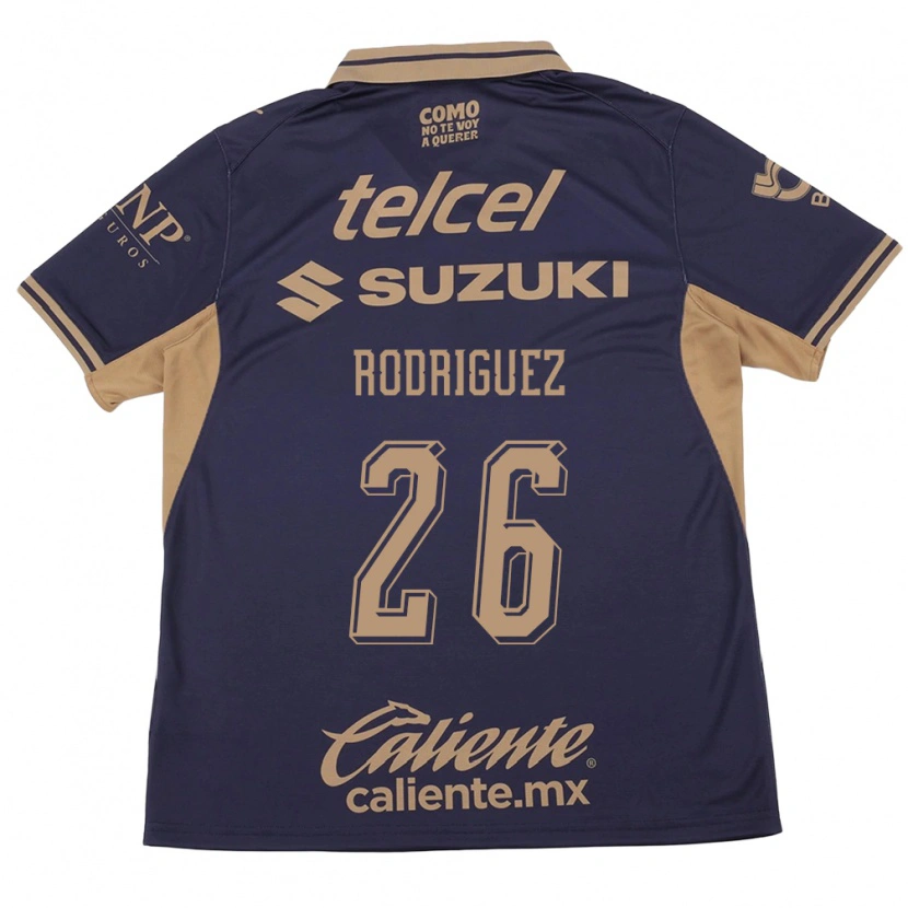 Danxen Bambino Maglia Lucia Rodriguez #26 Viola Marrone Kit Gara Home 2026/27 Maglietta