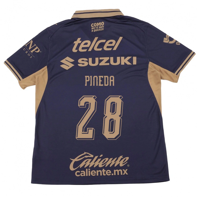 Danxen Bambino Maglia Grecia Pineda #28 Viola Marrone Kit Gara Home 2026/27 Maglietta