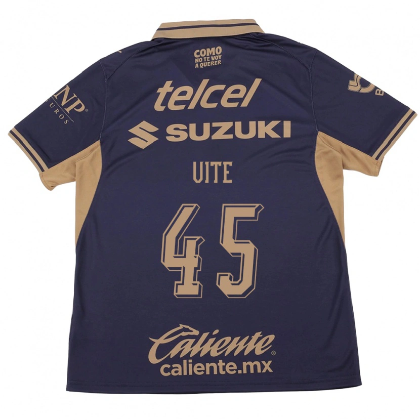 Danxen Bambino Maglia Pedro Vite #45 Viola Marrone Kit Gara Home 2026/27 Maglietta