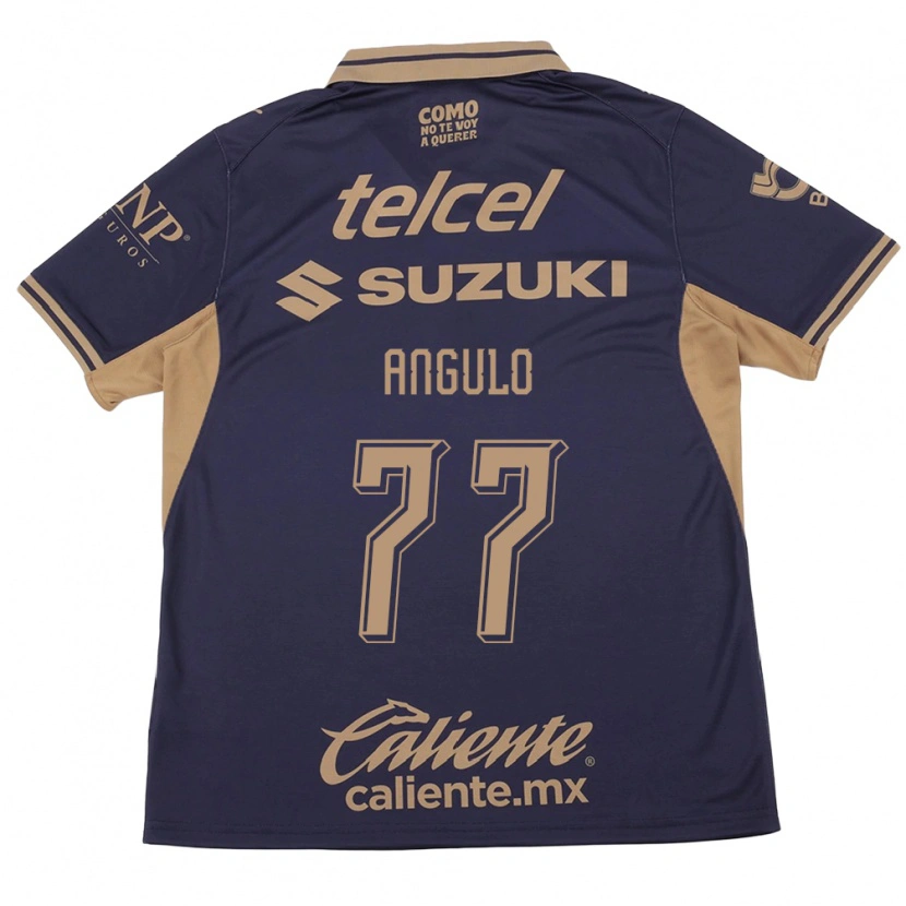 Danxen Bambino Maglia Álvaro Angulo #77 Viola Marrone Kit Gara Home 2026/27 Maglietta