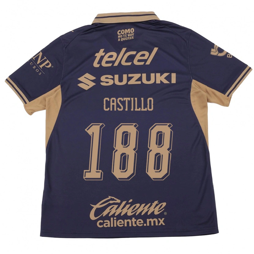 Danxen Bambino Maglia Christian Castillo #188 Viola Marrone Kit Gara Home 2026/27 Maglietta