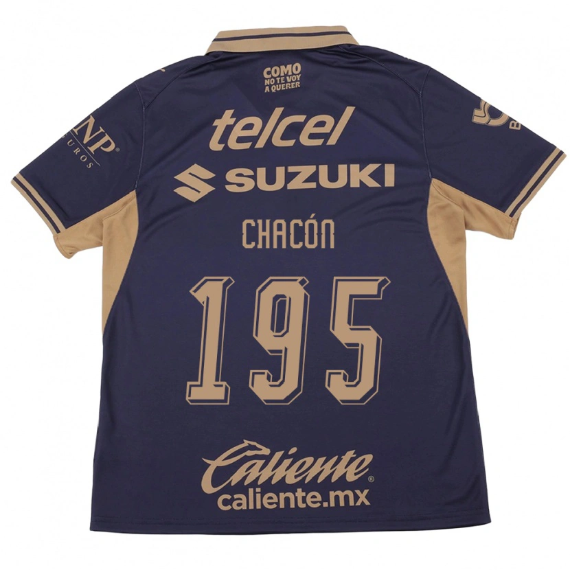 Danxen Bambino Maglia Eduardo Chacón #195 Viola Marrone Kit Gara Home 2026/27 Maglietta