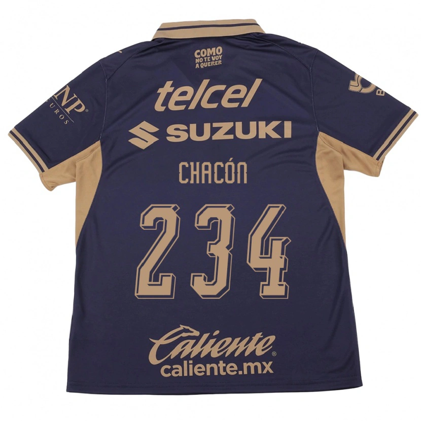 Danxen Bambino Maglia Nicolás Chacón #234 Viola Marrone Kit Gara Home 2026/27 Maglietta