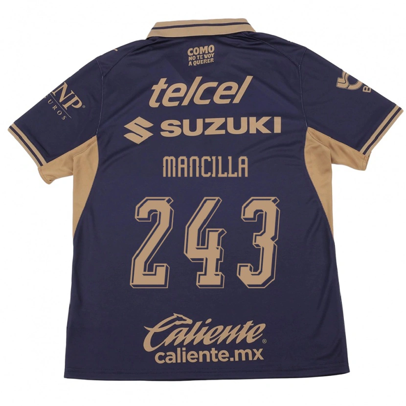 Danxen Bambino Maglia José Mancilla #243 Viola Marrone Kit Gara Home 2026/27 Maglietta