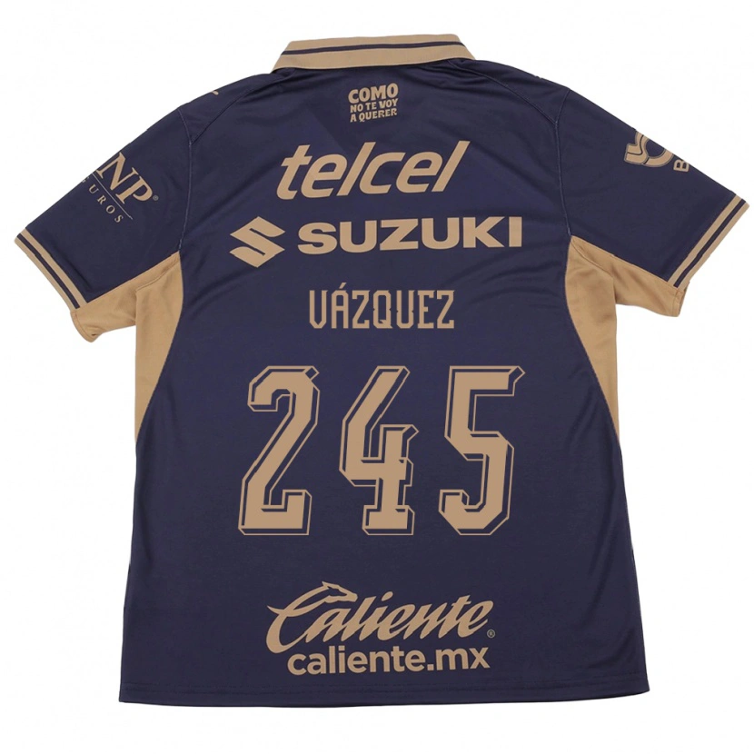 Danxen Bambino Maglia Austin Vázquez #245 Viola Marrone Kit Gara Home 2026/27 Maglietta
