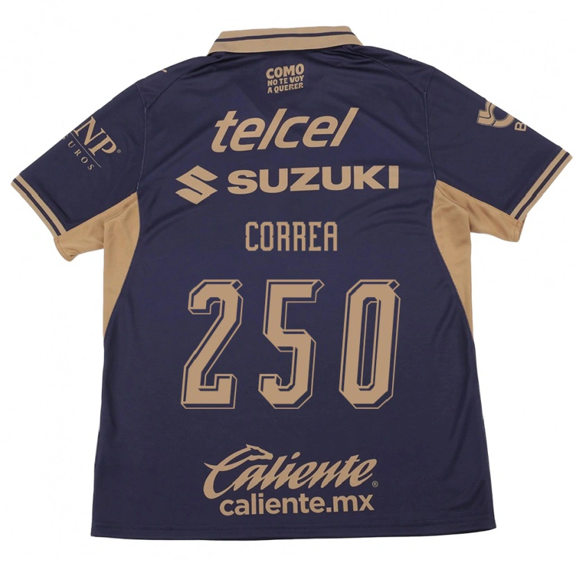 Danxen Bambino Maglia Andrés Correa #250 Viola Marrone Kit Gara Home 2026/27 Maglietta