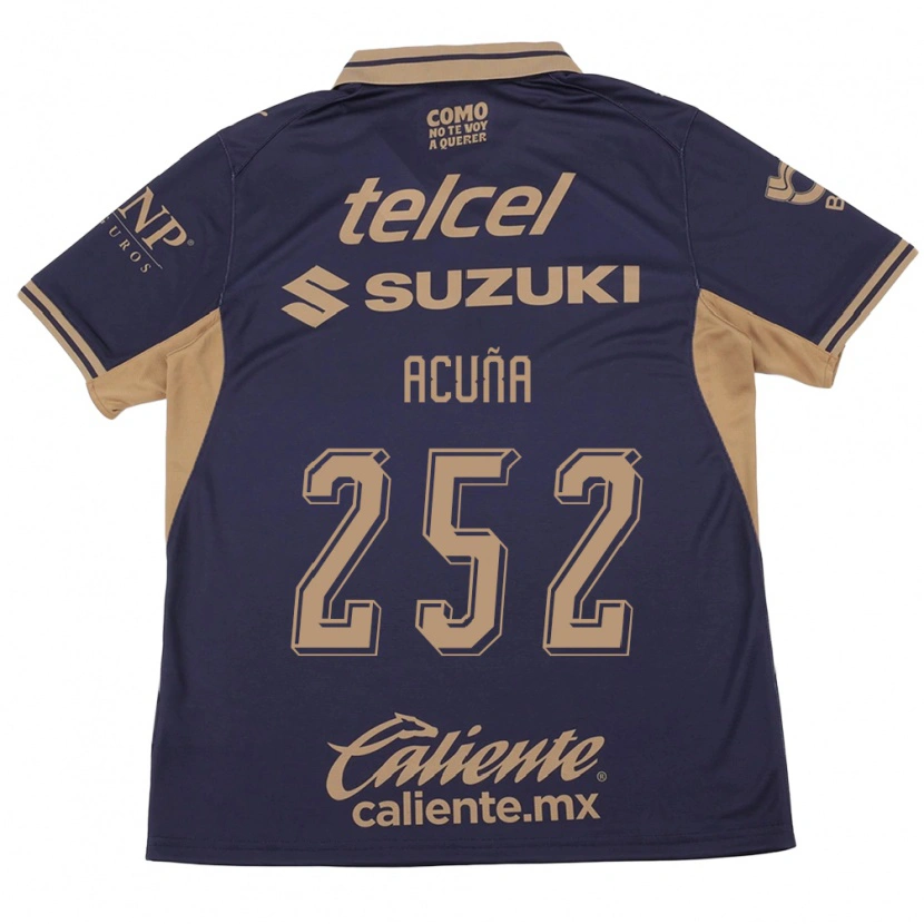Danxen Bambino Maglia José Acuña #252 Viola Marrone Kit Gara Home 2026/27 Maglietta
