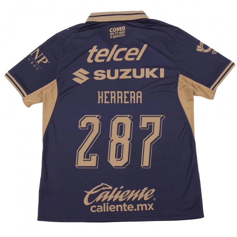 Danxen Bambino Maglia Sebastián Herrera #287 Viola Marrone Kit Gara Home 2026/27 Maglietta