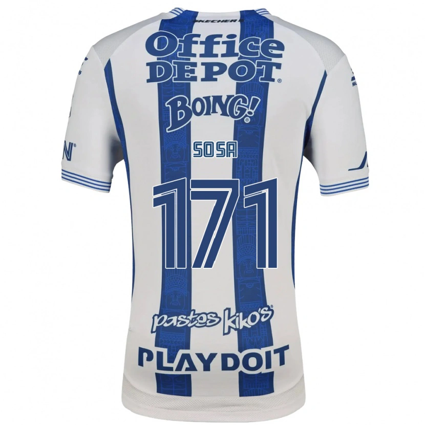Danxen Bambino Maglia Sebastián Sosa #171 Bianco Blu Navy Kit Gara Home 2026/27 Maglietta