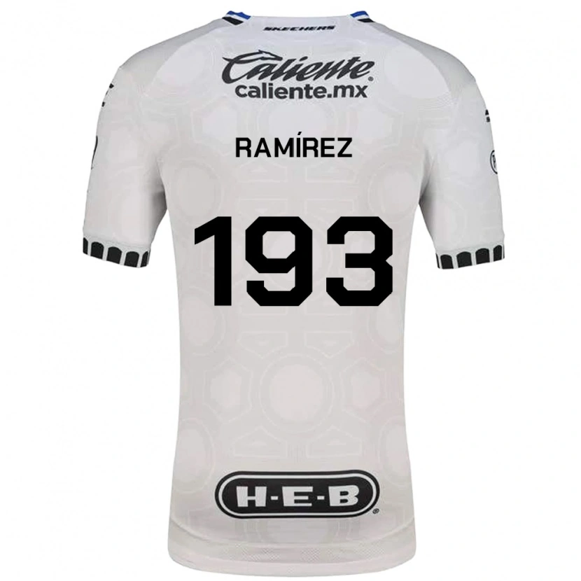 Danxen Bambino Maglia Ángel Ramírez #193 Bianco Nero Blu Kit Gara Home 2026/27 Maglietta