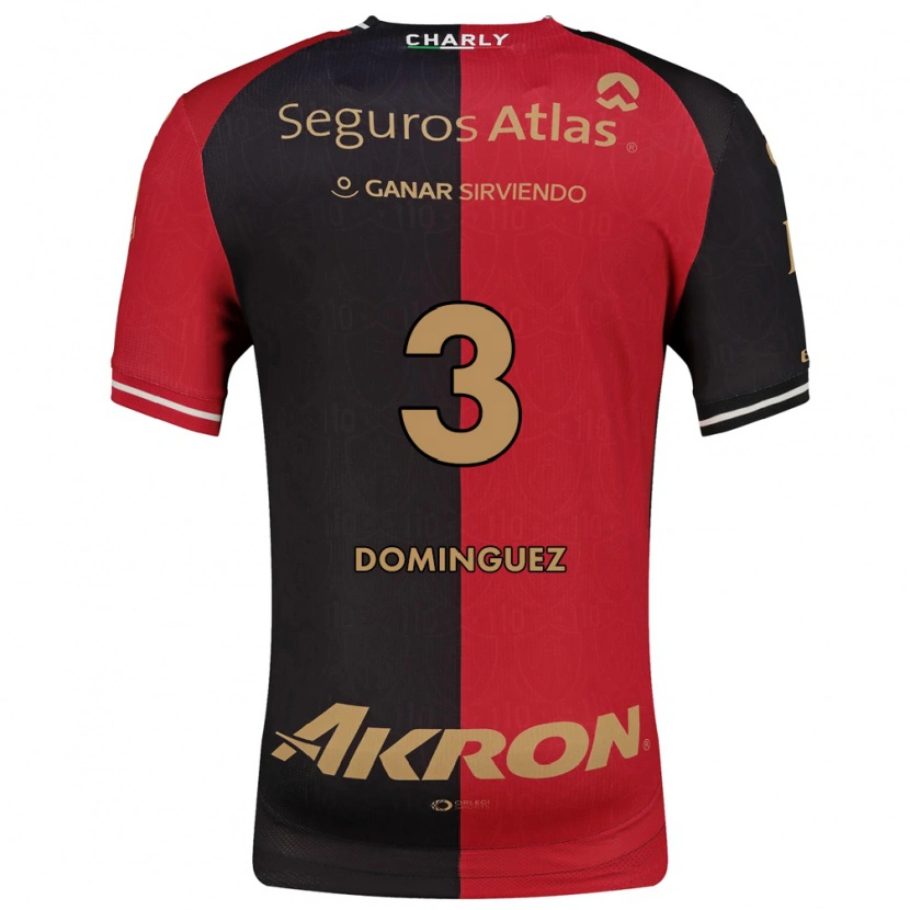 Danxen Bambino Maglia Idekel Domínguez #3 Rosso Nero Marrone Kit Gara Home 2026/27 Maglietta