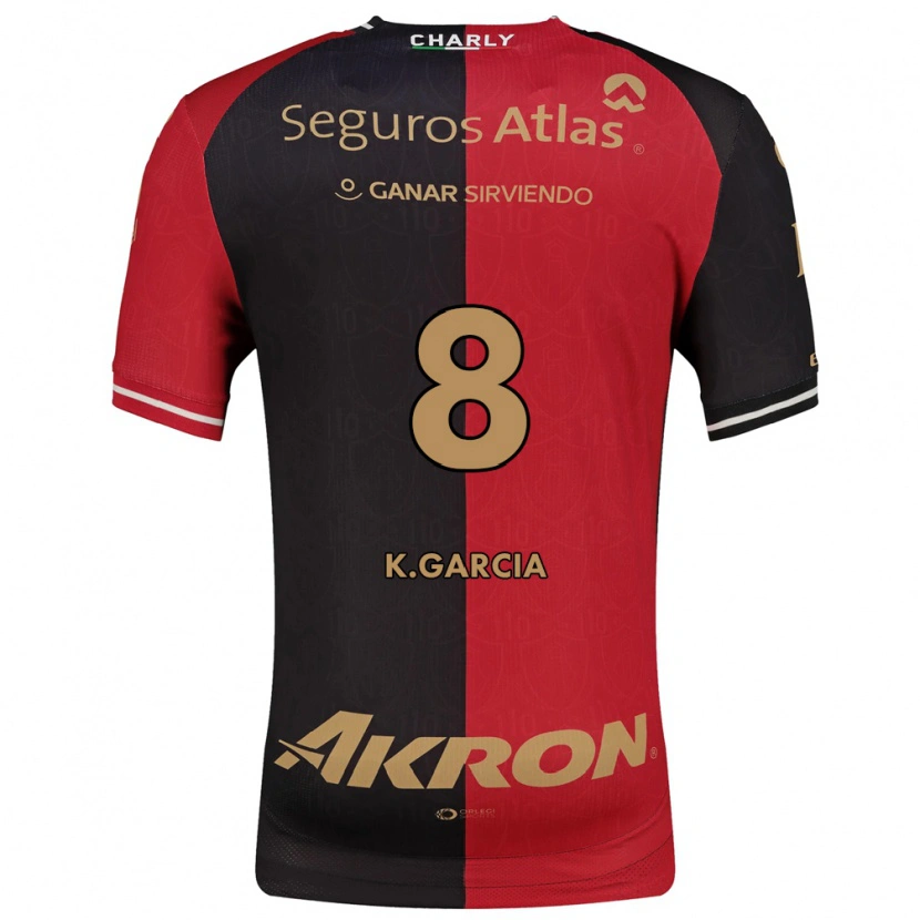 Danxen Bambino Maglia Karen García #8 Rosso Nero Marrone Kit Gara Home 2026/27 Maglietta