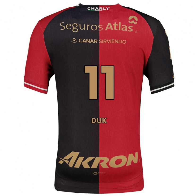 Danxen Bambino Maglia Duk #11 Rosso Nero Marrone Kit Gara Home 2026/27 Maglietta