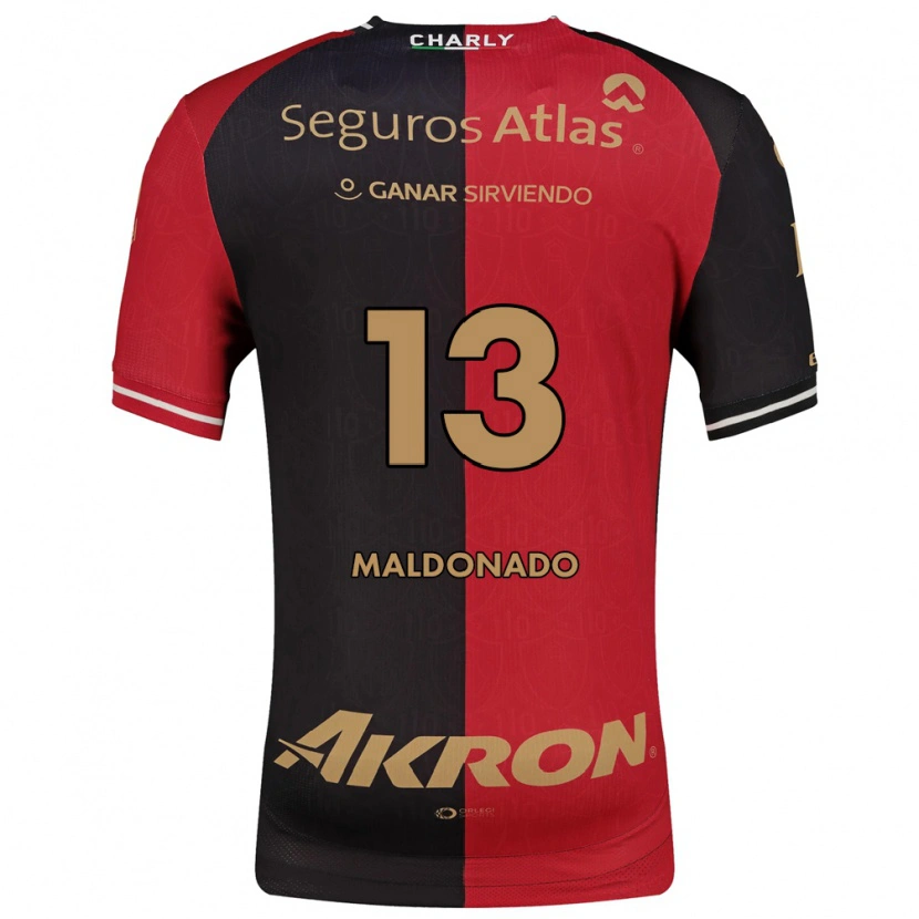 Danxen Bambino Maglia Maritza Maldonado #13 Rosso Nero Marrone Kit Gara Home 2026/27 Maglietta