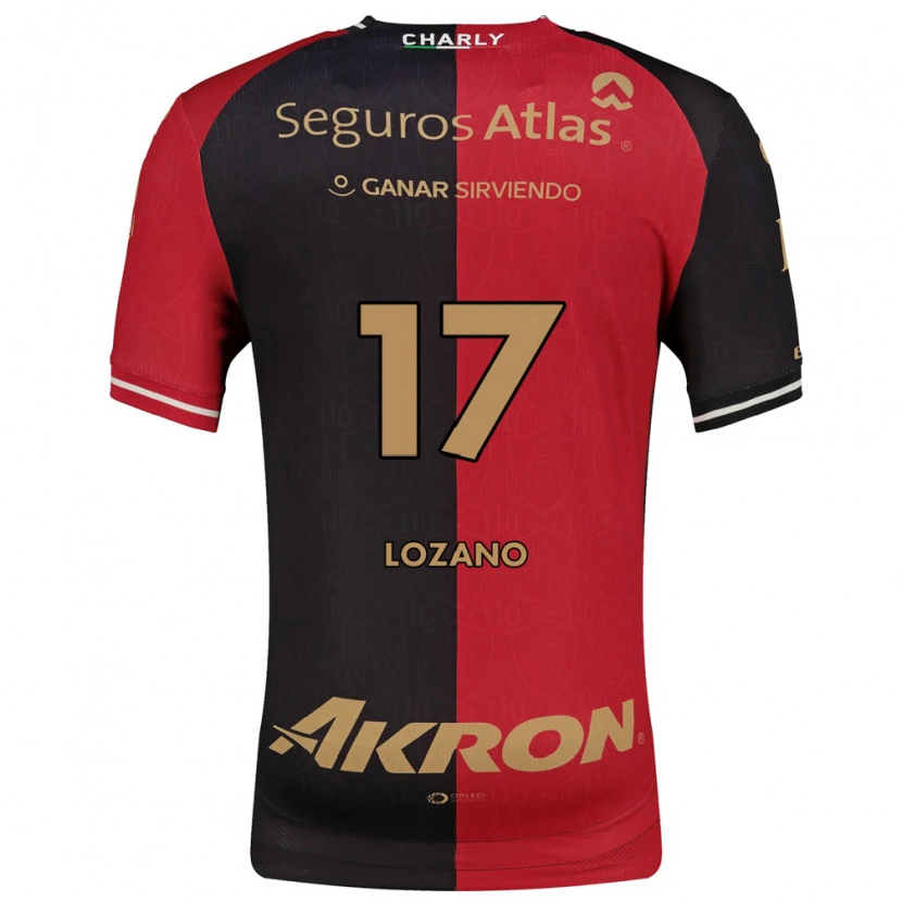 Danxen Bambino Maglia Rivaldo Lozano #17 Rosso Nero Marrone Kit Gara Home 2026/27 Maglietta
