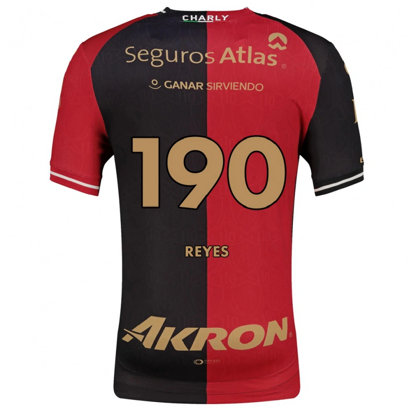 Danxen Bambino Maglia Óscar Reyes #190 Rosso Nero Marrone Kit Gara Home 2026/27 Maglietta