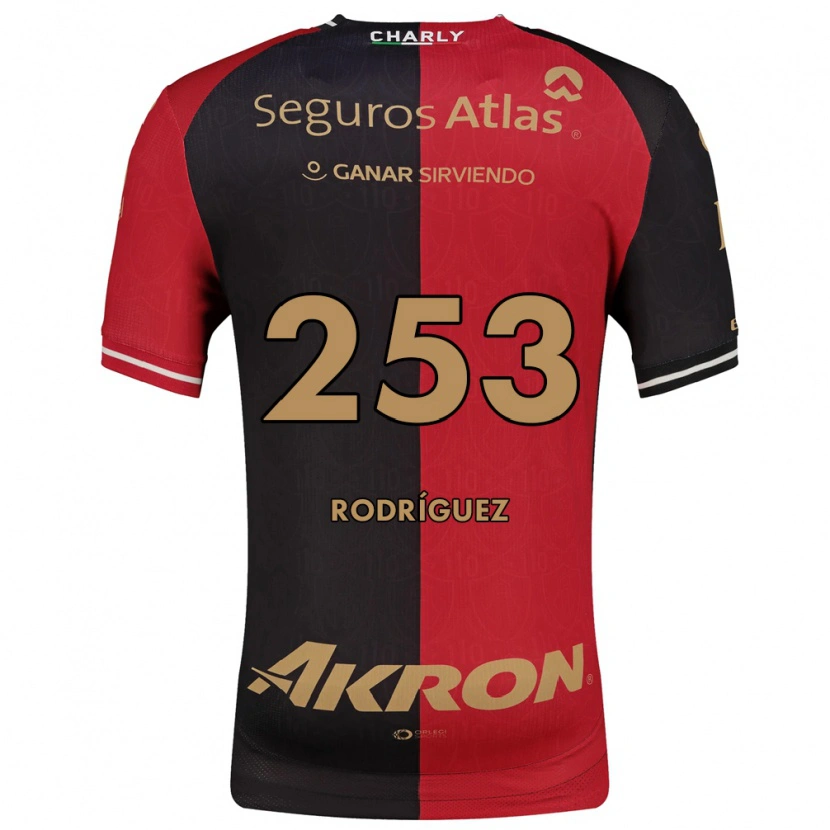 Danxen Bambino Maglia Luis Rodríguez #253 Rosso Nero Marrone Kit Gara Home 2026/27 Maglietta
