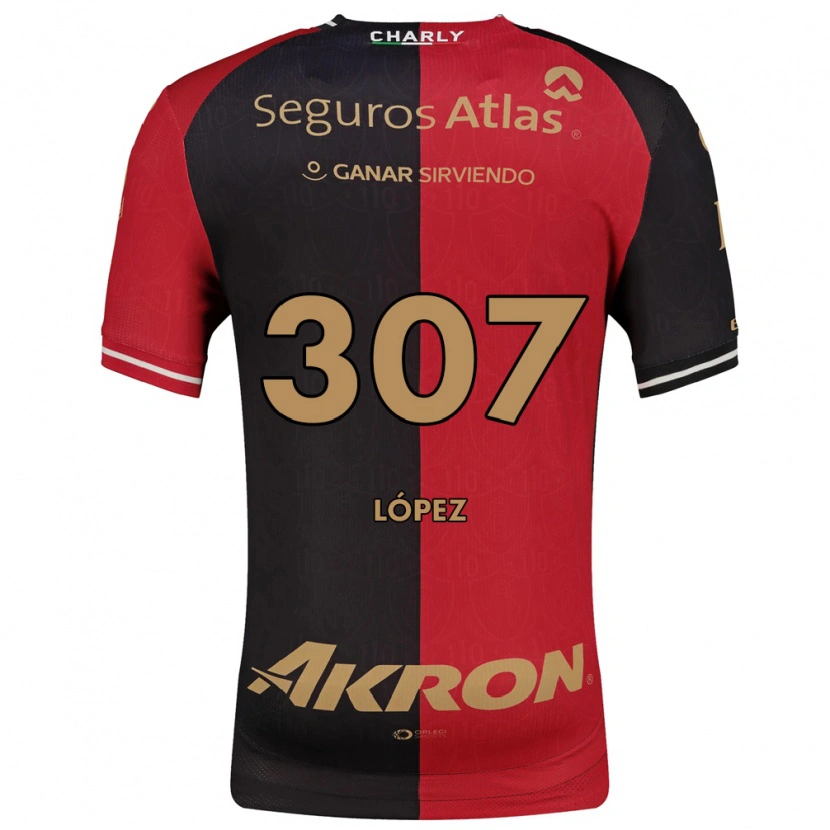 Danxen Bambino Maglia Said López #307 Rosso Nero Marrone Kit Gara Home 2026/27 Maglietta