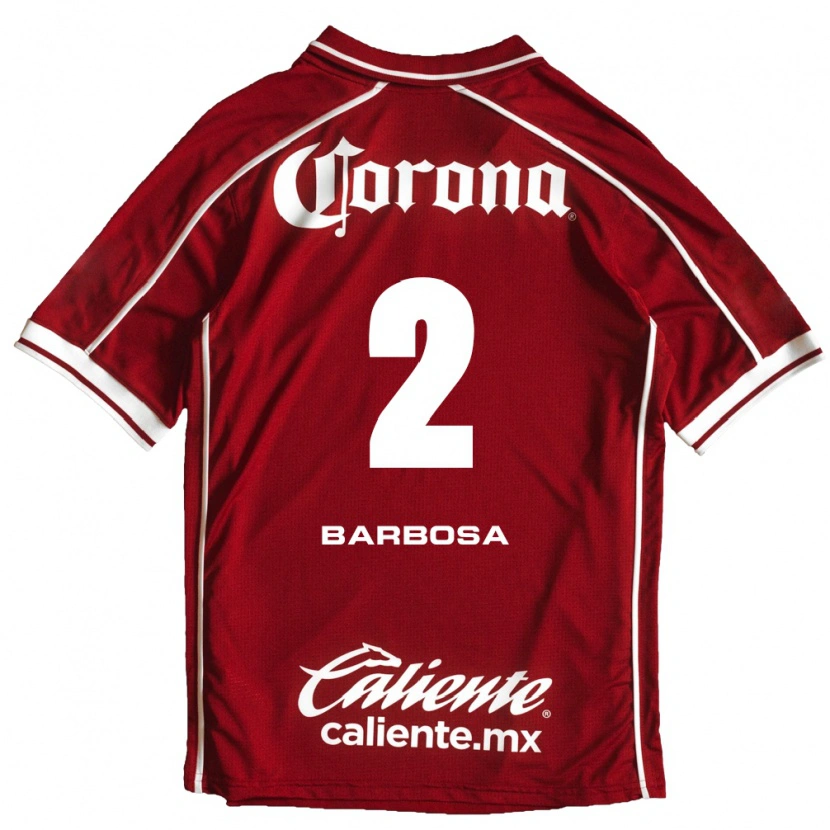 Danxen Bambino Maglia Diego Barbosa #2 Bianco Rosso Kit Gara Home 2026/27 Maglietta