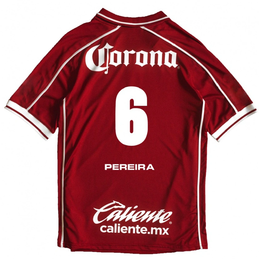 Danxen Bambino Maglia Federico Pereira #6 Bianco Rosso Kit Gara Home 2026/27 Maglietta