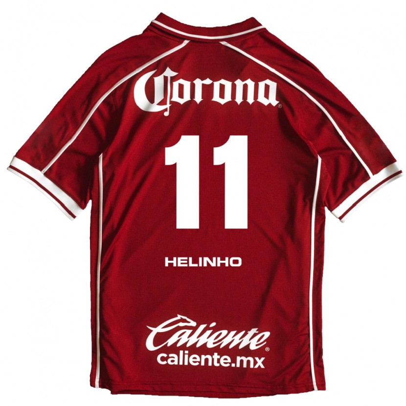 Danxen Bambino Maglia Helinho #11 Bianco Rosso Kit Gara Home 2026/27 Maglietta