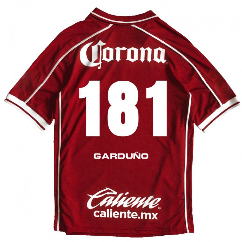 Danxen Bambino Maglia Carlos Garduño #181 Bianco Rosso Kit Gara Home 2026/27 Maglietta