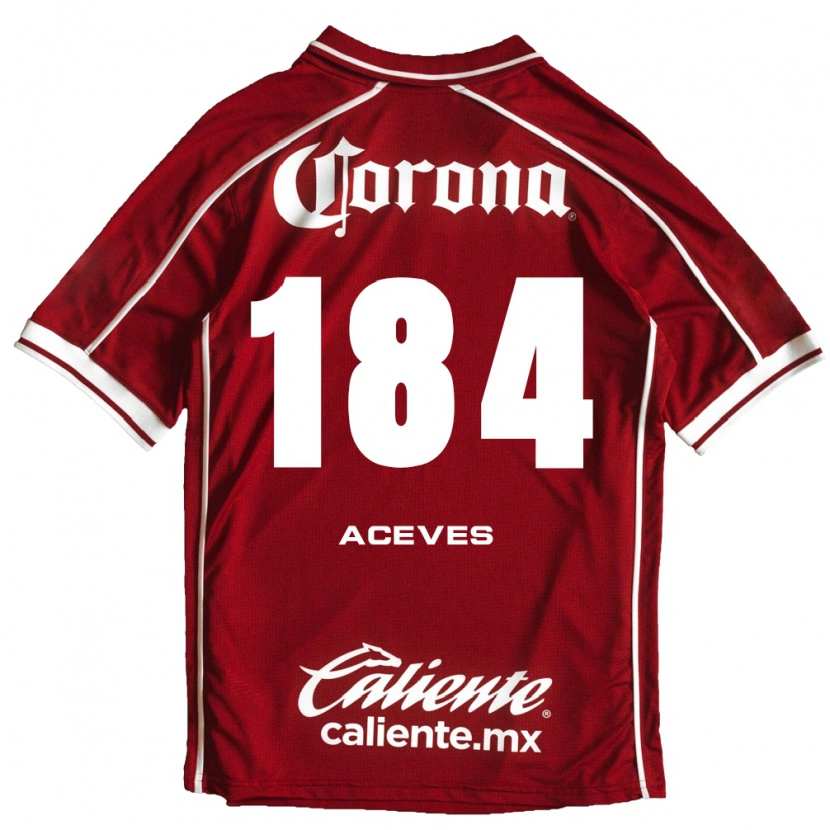 Danxen Bambino Maglia Sebastián Aceves #184 Bianco Rosso Kit Gara Home 2026/27 Maglietta