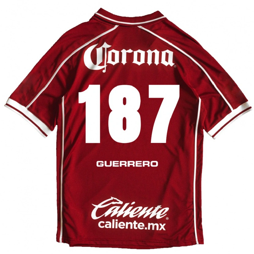 Danxen Bambino Maglia Dominic Guerrero #187 Bianco Rosso Kit Gara Home 2026/27 Maglietta