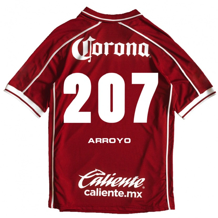 Danxen Bambino Maglia José Arroyo #207 Bianco Rosso Kit Gara Home 2026/27 Maglietta