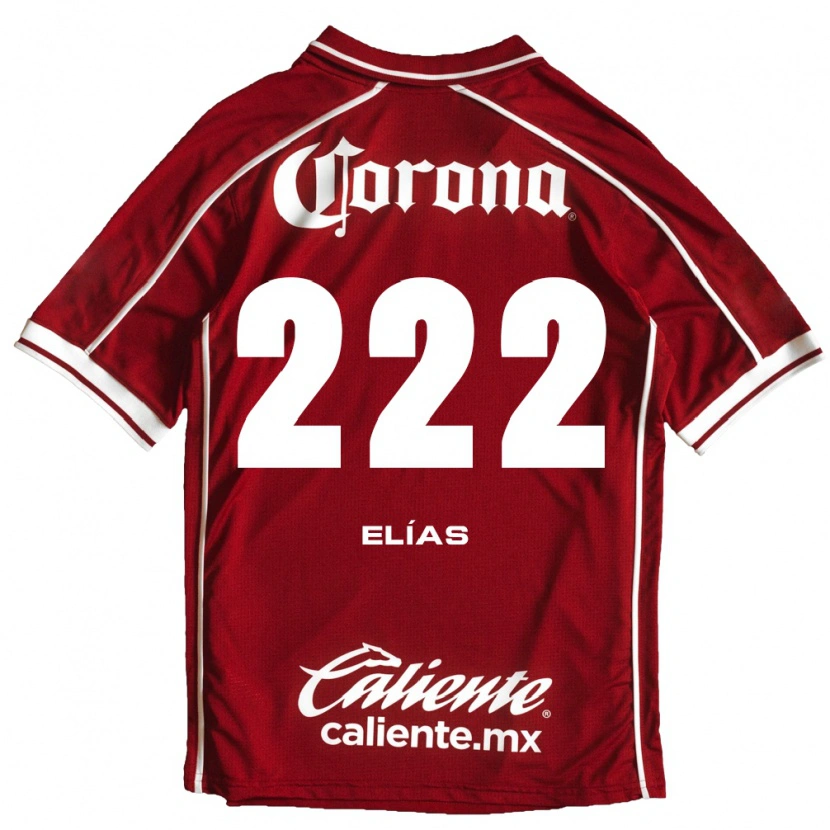 Danxen Bambino Maglia Carlos Elías #222 Bianco Rosso Kit Gara Home 2026/27 Maglietta