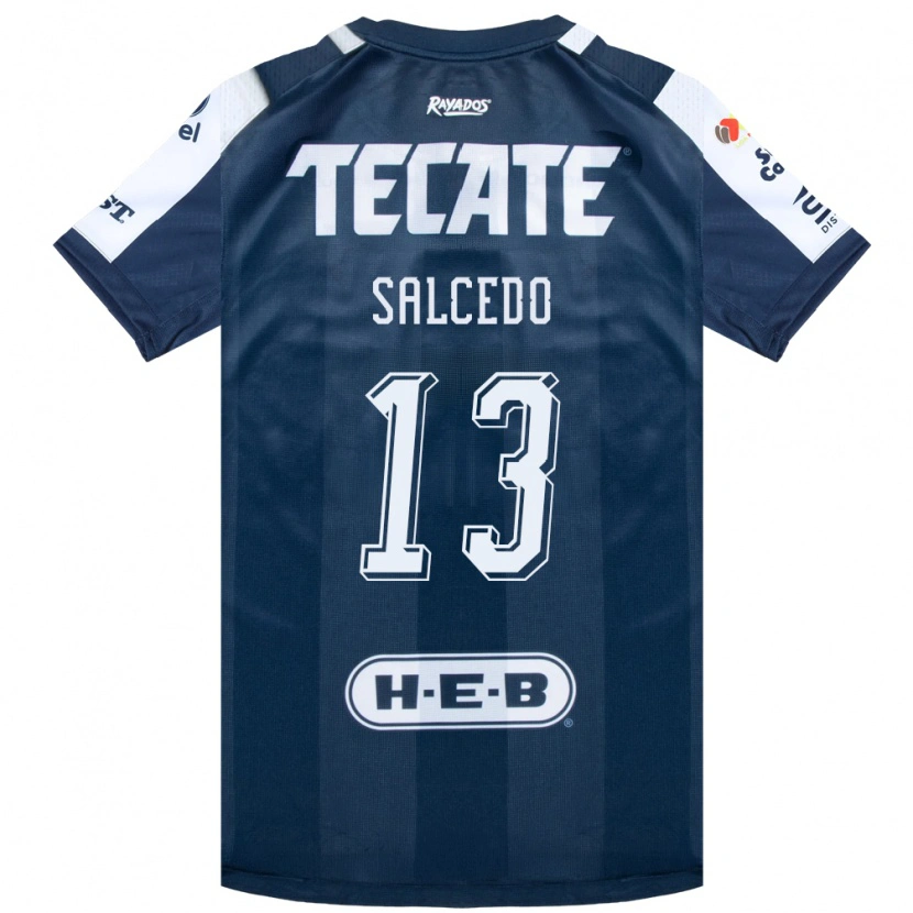 Danxen Bambino Maglia Carlos Salcedo #13 Bluinchiostro Bianco Rosso Kit Gara Home 2026/27 Maglietta