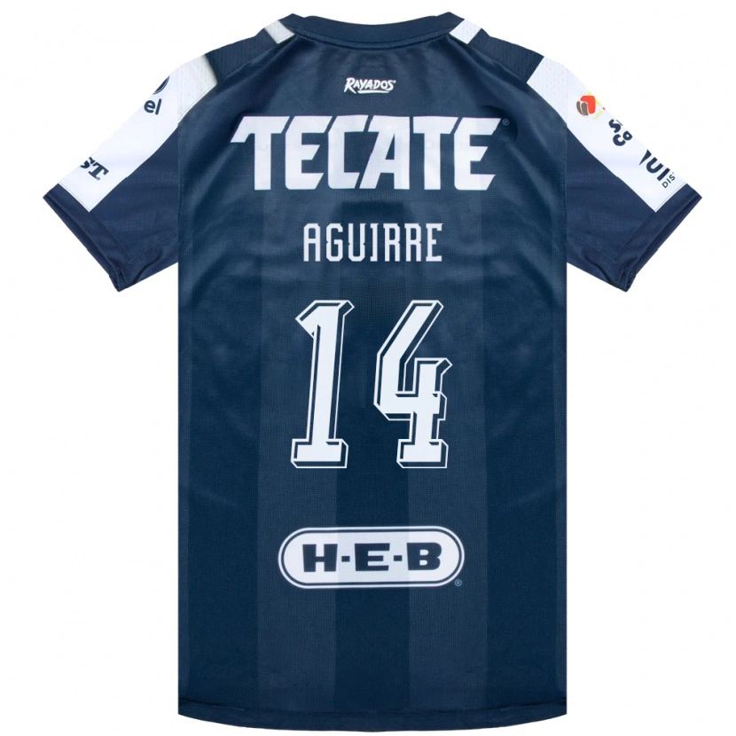 Danxen Bambino Maglia Érick Aguirre #14 Bluinchiostro Bianco Rosso Kit Gara Home 2026/27 Maglietta