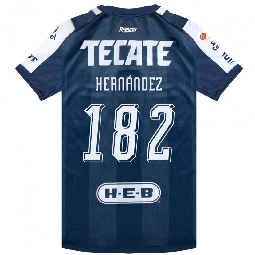 Danxen Bambino Maglia Derek Hernández #182 Bluinchiostro Bianco Rosso Kit Gara Home 2026/27 Maglietta
