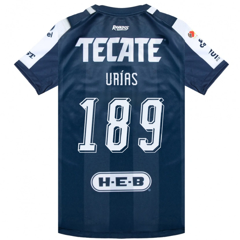 Danxen Bambino Maglia Álex Urías #189 Bluinchiostro Bianco Rosso Kit Gara Home 2026/27 Maglietta