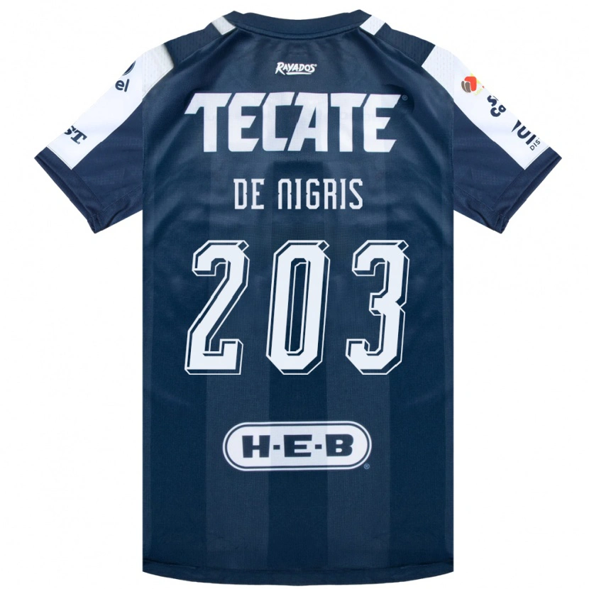 Danxen Bambino Maglia Aldo De Nigris #203 Bluinchiostro Bianco Rosso Kit Gara Home 2026/27 Maglietta