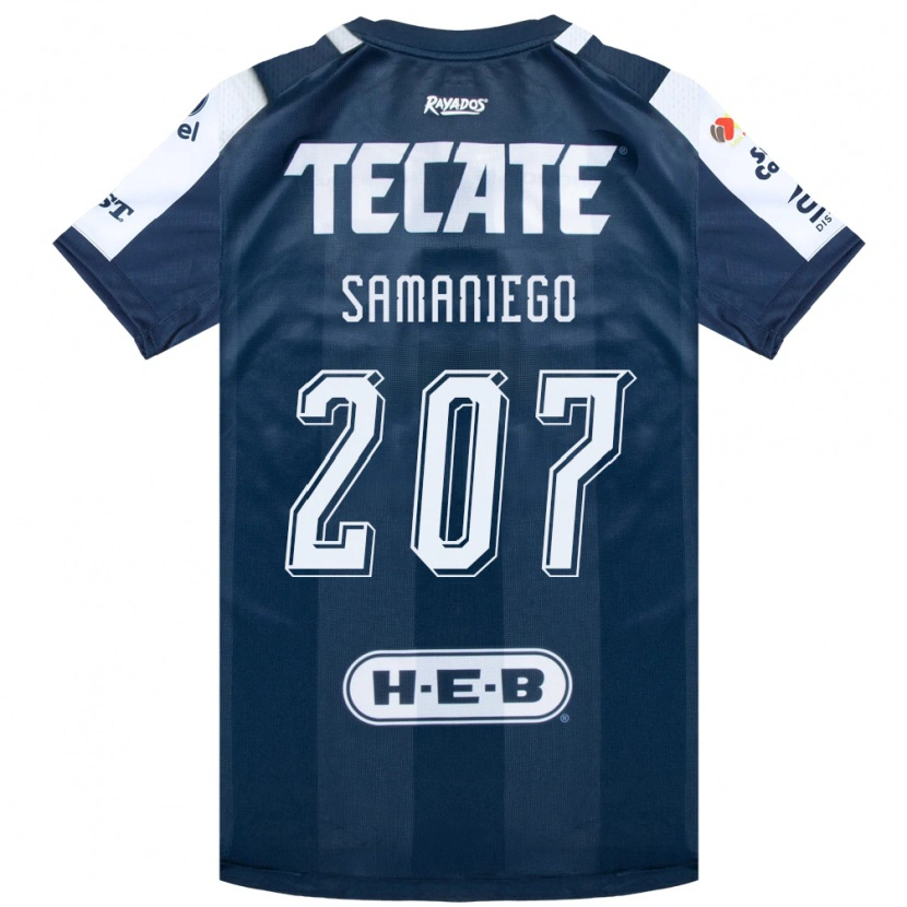 Danxen Bambino Maglia Guillermo Samaniego #207 Bluinchiostro Bianco Rosso Kit Gara Home 2026/27 Maglietta