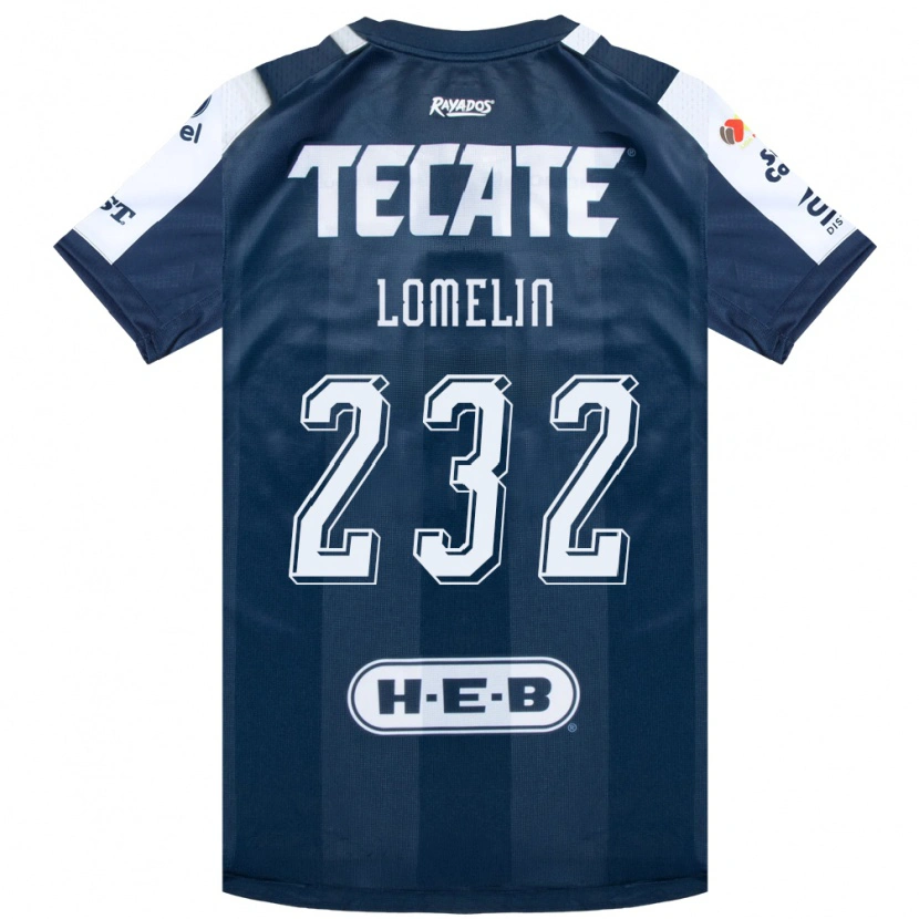 Danxen Bambino Maglia Santiago Lomelin #232 Bluinchiostro Bianco Rosso Kit Gara Home 2026/27 Maglietta