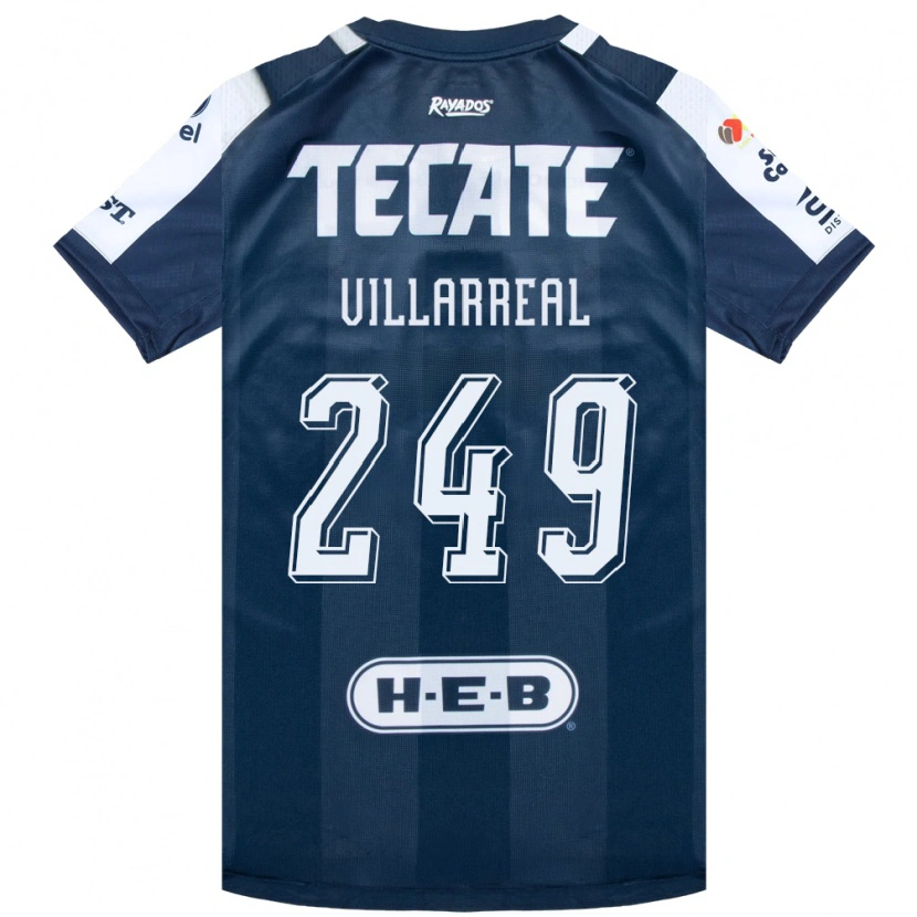 Danxen Bambino Maglia Daniel Villarreal #249 Bluinchiostro Bianco Rosso Kit Gara Home 2026/27 Maglietta