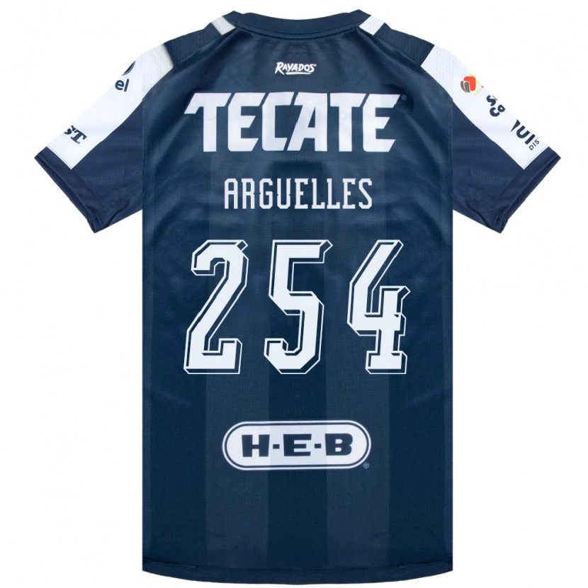 Danxen Bambino Maglia Alfonso Arguelles #254 Bluinchiostro Bianco Rosso Kit Gara Home 2026/27 Maglietta