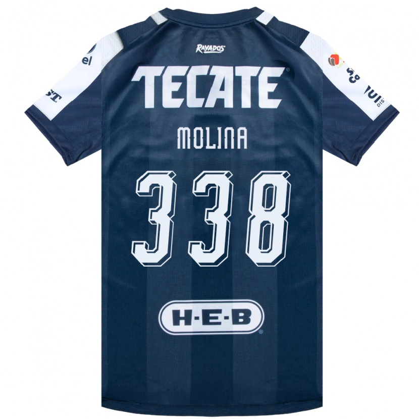 Danxen Bambino Maglia Johann Molina #338 Bluinchiostro Bianco Rosso Kit Gara Home 2026/27 Maglietta