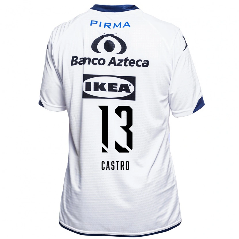 Danxen Bambino Maglia Mariam Castro #13 Bianco Nero Blu Kit Gara Home 2026/27 Maglietta