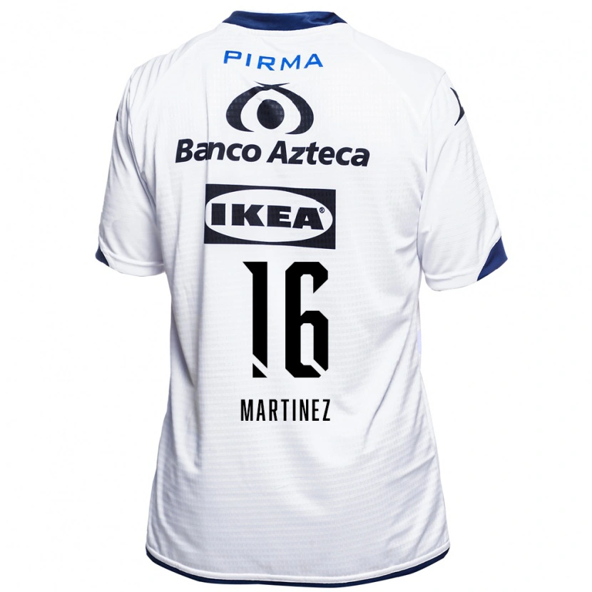 Danxen Bambino Maglia Dulce Martínez #16 Bianco Nero Blu Kit Gara Home 2026/27 Maglietta