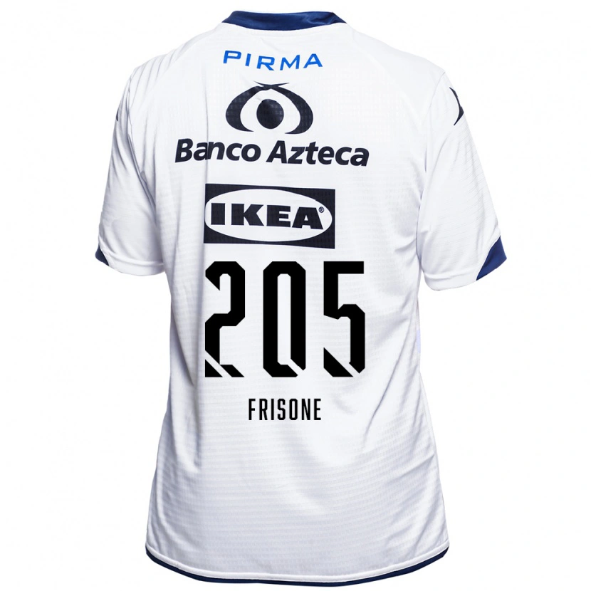 Danxen Bambino Maglia Giovanni Frisone #205 Bianco Nero Blu Kit Gara Home 2026/27 Maglietta