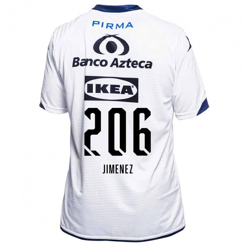 Danxen Bambino Maglia Leonardo Jiménez #206 Bianco Nero Blu Kit Gara Home 2026/27 Maglietta