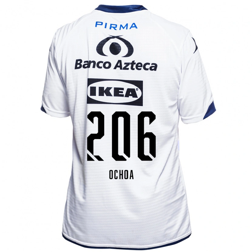 Danxen Bambino Maglia Barúc Ochoa #206 Bianco Nero Blu Kit Gara Home 2026/27 Maglietta