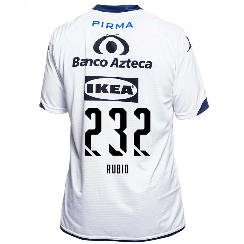 Danxen Bambino Maglia Gregorio Rubio #232 Bianco Nero Blu Kit Gara Home 2026/27 Maglietta