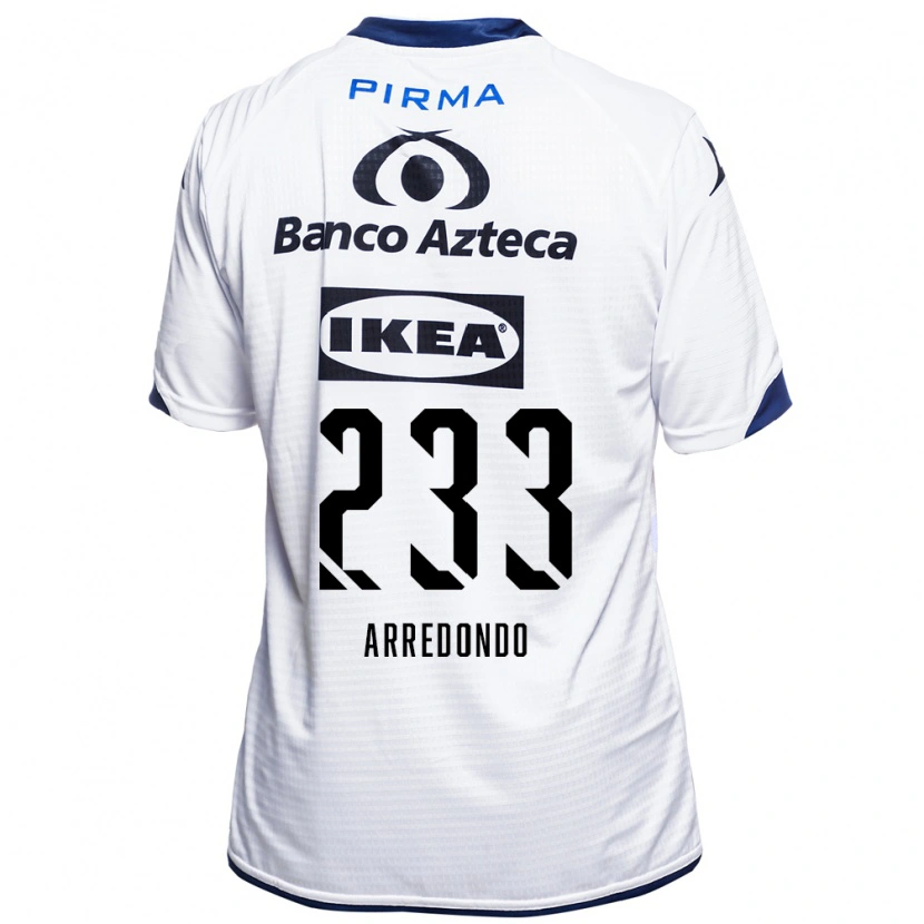 Danxen Bambino Maglia Ángel Arredondo #233 Bianco Nero Blu Kit Gara Home 2026/27 Maglietta