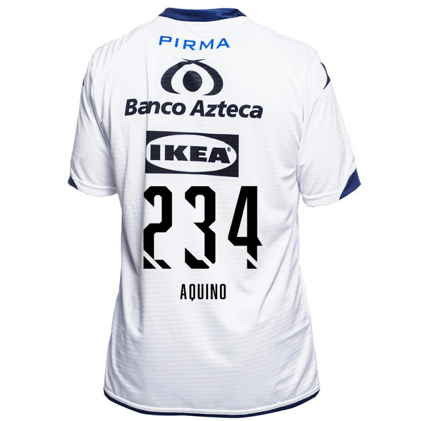 Danxen Bambino Maglia Andy Aquino #234 Bianco Nero Blu Kit Gara Home 2026/27 Maglietta
