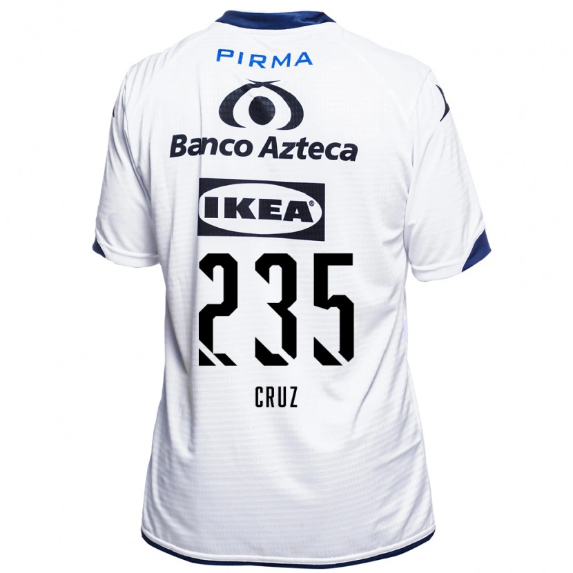 Danxen Bambino Maglia Santiago Cruz #235 Bianco Nero Blu Kit Gara Home 2026/27 Maglietta